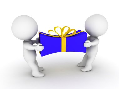 3d çocuklar üzerinde kaydırılan hediye çekerek