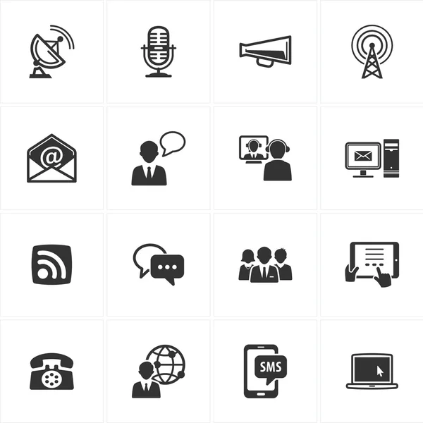 Iconos de comunicación-Set 2 — Vector de stock