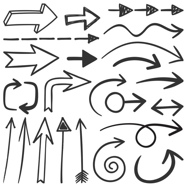 Black arrows — Stock Vector