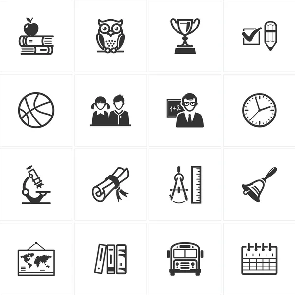 Школа и образование Icons-Set 3 — стоковый вектор