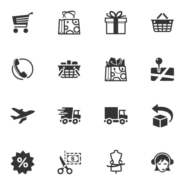 Shopping and E-commerce Icons - Set 1