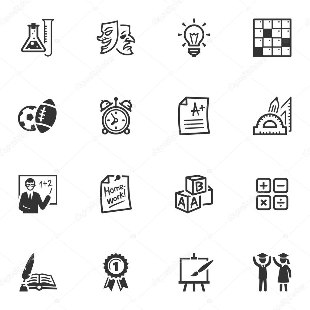 School and Education Icons - Set 4