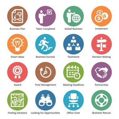 3 - nokta serisi iş Icons set