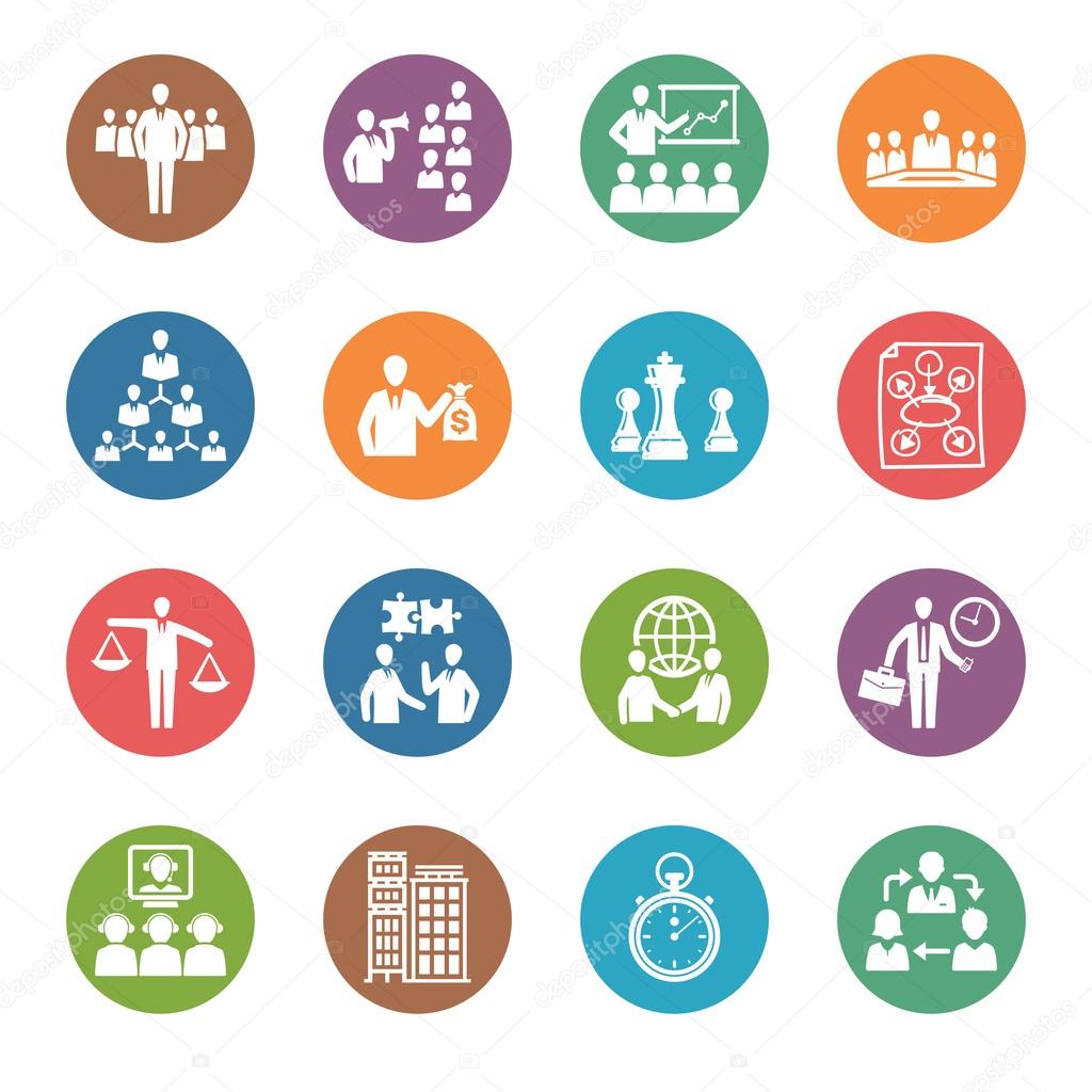 Management and Human Resource Icons - Dot Series