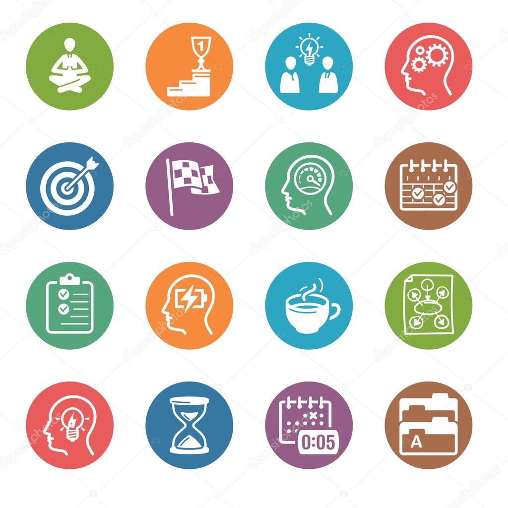Productive at Work Icons - Dot Series