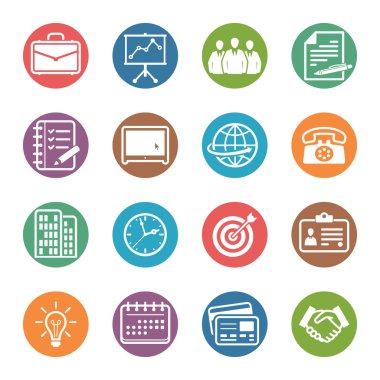 iş ve office simgeleri - nokta serisi