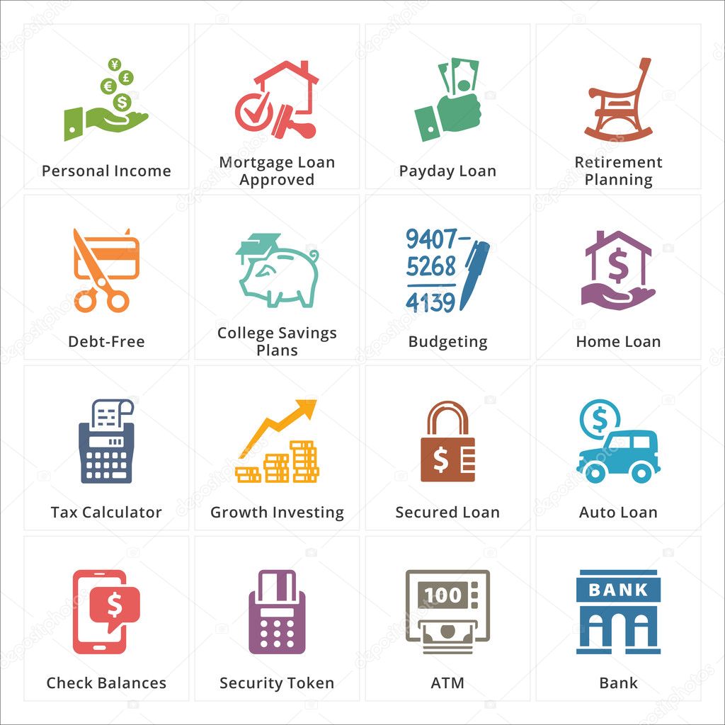 Personal & Business Finance Icons - Set 2