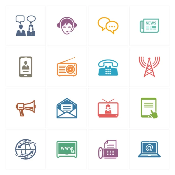 Conjunto de iconos de comunicación 2 - Serie de colores Gráficos vectoriales