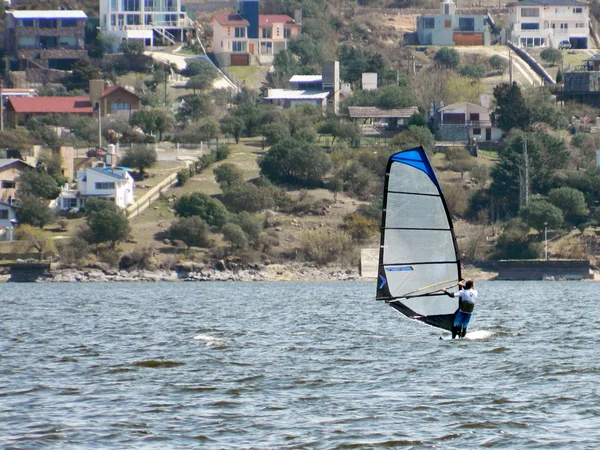 Rüzgar Sörfü san roque Gölü, cordoba, Arjantin