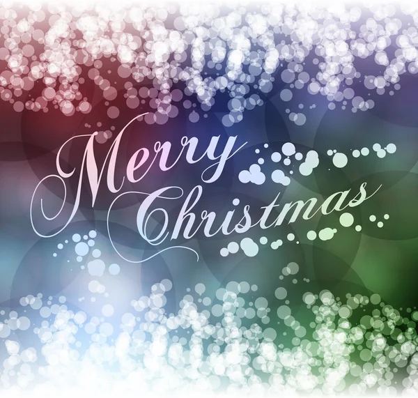 Merry christmas greeting ansichtkaart met colurful achtergrond — Stockvector