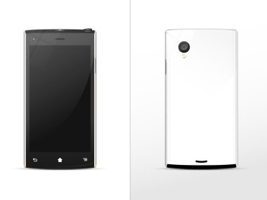 siyah-beyaz akıllı telefon