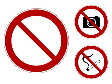 prohibiting signs clipart