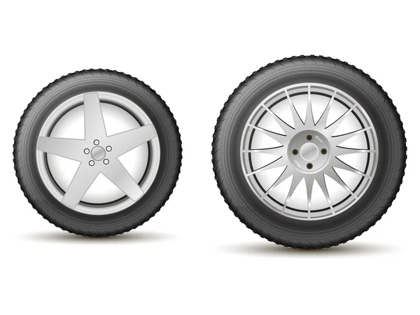 Car wheels — Stock Vector