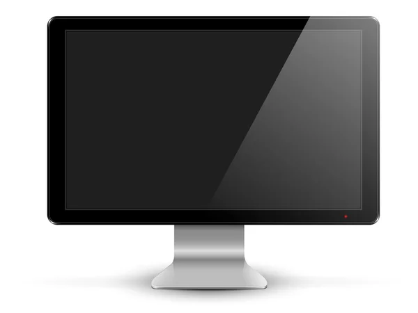 Black pc monitor — Stock Vector