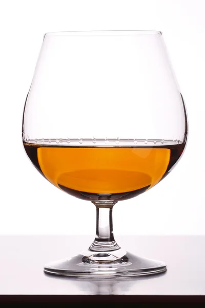 Glass with brandy — Stock Photo, Image