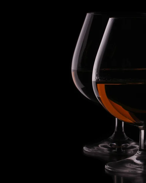 Two cognac glass — Stock Photo, Image