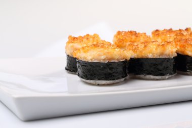 tabak kızarmış rulolar