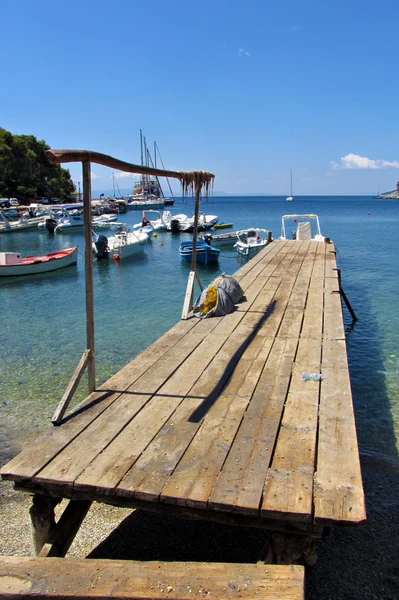 Pontile di legno — Foto Stock