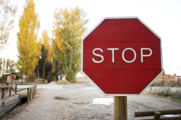 Stop Road Signa — Stock Photo, Image