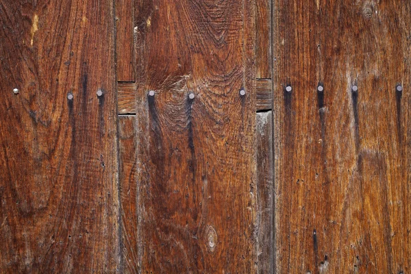 Stare drewniane drzwi szczegółowo — Zdjęcie stockowe