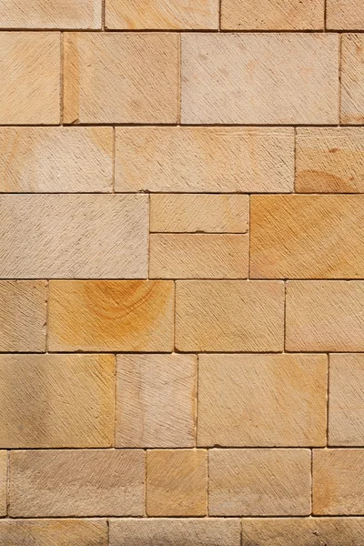 Brown Stone Blocks Wall Vertical — Stock Photo, Image