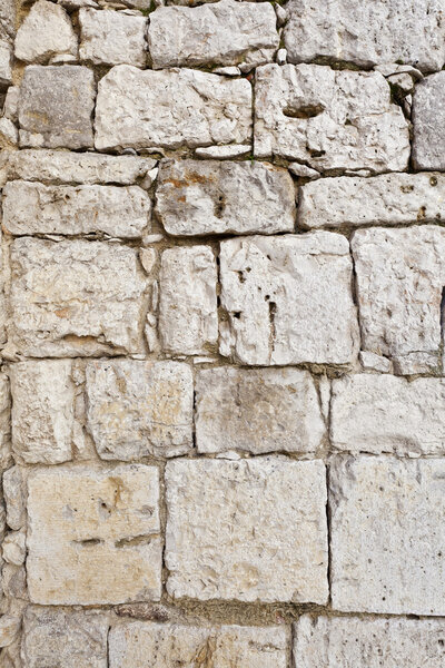 White Stone Blocks Wall