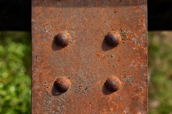 Rusty Metal Plate Stock Image