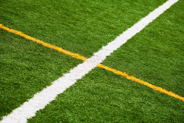 Linee di campo di calcio — Foto Stock