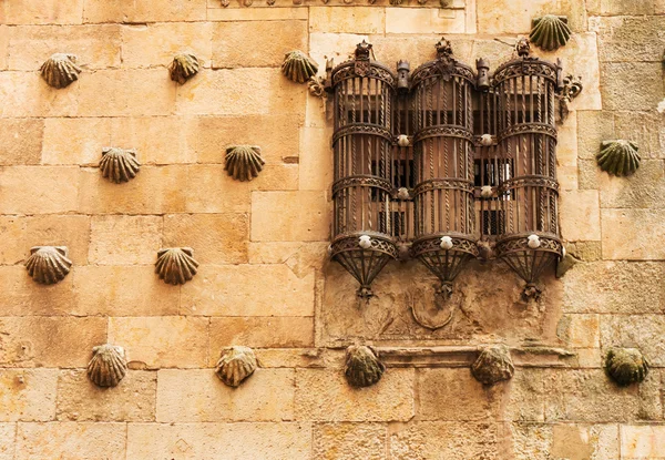 Mooie venster van casa de las conchas — Stockfoto