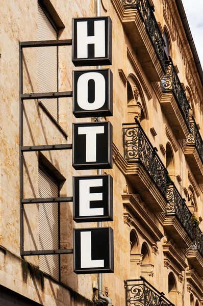 A Hotel jel függőleges — Stock Fotó