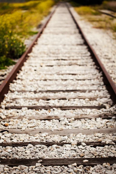 Old railroad track — Stock Photo, Image