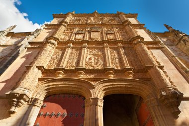 Facade at the University of Salamanca clipart