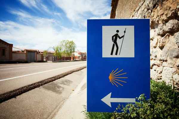 Sign of the Camino de Santiago — Stock Photo, Image