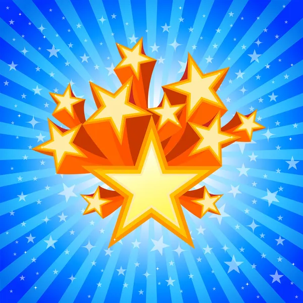 Abstract Star Burst Background — Stock Vector