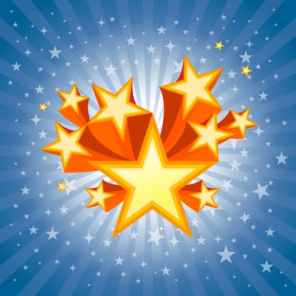 Abstract Star Burst Background — Stock Vector