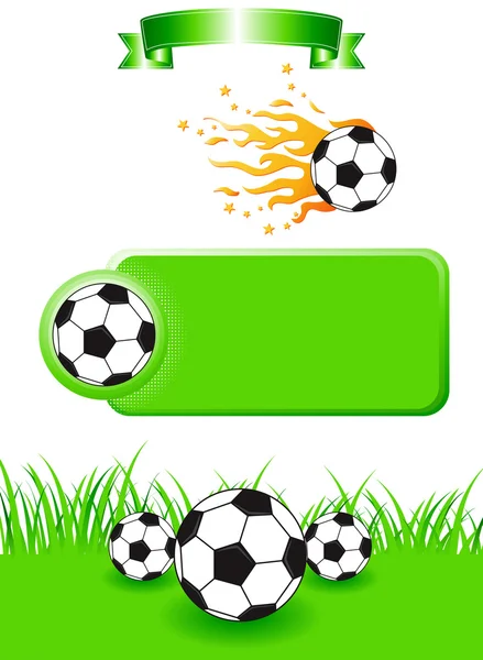 Juego de diseño de fútbol — Vector de stock