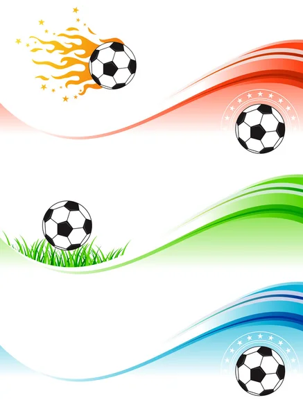 Juego de diseño de fútbol — Vector de stock