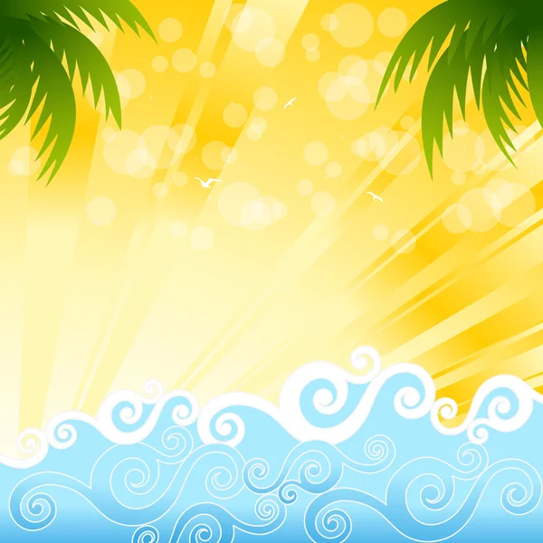 Summer Vector Background — Stock Vector