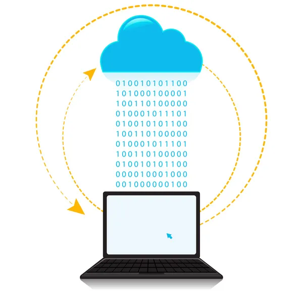 Cloud computing pictogram Vectorbeelden