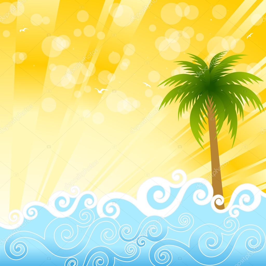 Summer Vector Background Stock Vector by ©dynamic 24087673