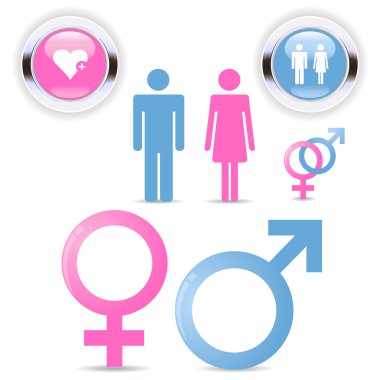 erkek ve kadın sembolü ilişki ayarla