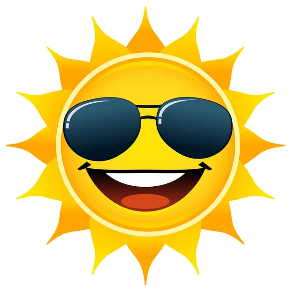 Smiling Sun — Stock Vector