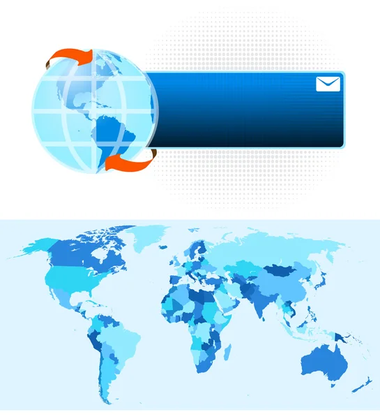 Mapa mundial — Archivo Imágenes Vectoriales