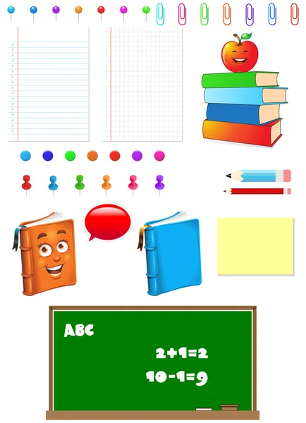 School Symbols Stock Vector