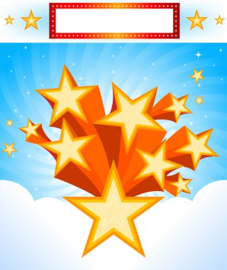 Yıldız patlaması arka plan