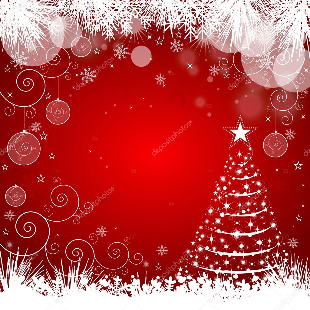 Christmas Tree Background - Illustration