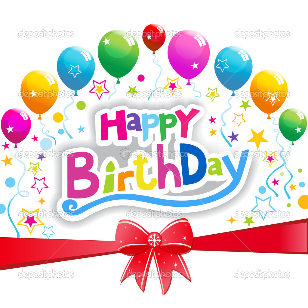 Happy Birthday Vector Ribbon Stock Illustration - Download Image