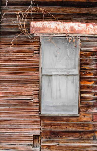 Old Time Grocery Door e janela closeup — Fotografia de Stock