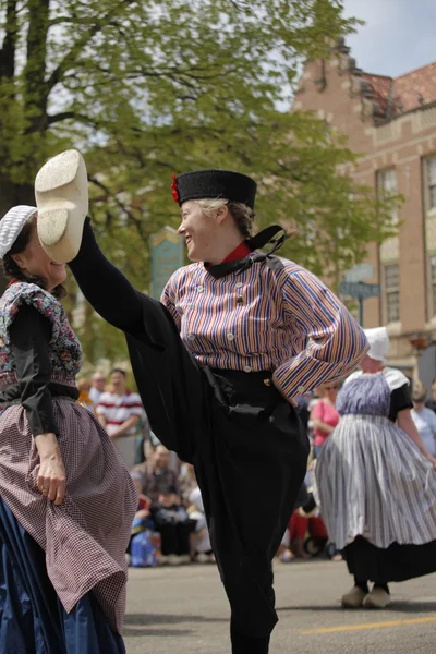 Dançarinos holandeses em Holland Michigan — Fotografia de Stock