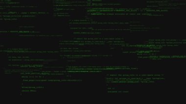 Kod arkaplanı yeşil programlanıyor, siyah ekranda yazılıyor, durağan görünüm.
